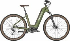 Scott Sub Cross ERIDE 10 Unisex Beetle Green / Titanium Flash VTC électrique Col De Cygne