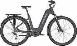 Scott Sub Cross ERIDE 20 EQ Unisex Dark Grey / Brushed Metallic VTC électrique Col De Cygne