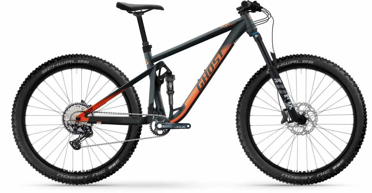 Ghost Riot Trail Essential Dark Grey / Rusty Orange Matt Fully Mountainbike 3 Ghost Riot Trail Essential Dark Grey / Rusty Orange Matt Fully Mountainbike