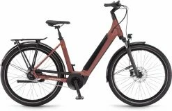 Winora Sinus N5f Maroonred Matt Vélo Trekking électrique Col De Cygne