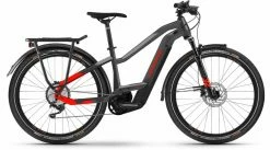 Haibike Trekking 9 I625Wh Anthracite/red Vélo Trekking électrique Femme