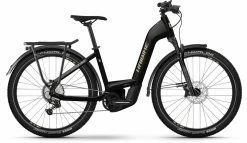 Haibike Trekking 11 Gloss Blk Metal / Tan Vélo Trekking électrique Col De Cygne