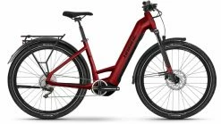 Haibike Trekking 5 Dynamite Red/black Gloss V?lo Trekking ?lectrique Col De C