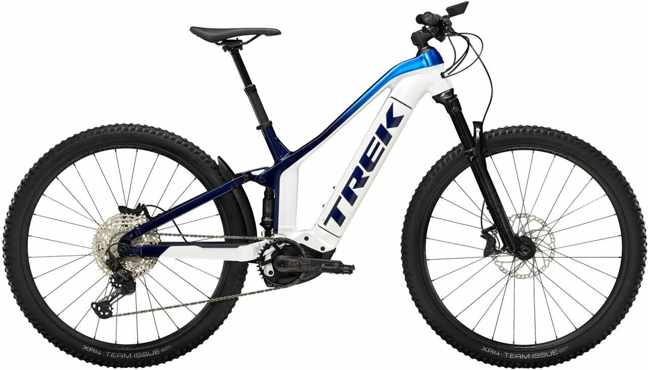 Trek Powerfly FS 7 Crystal White / Alpine-Dark Blue Fade VTT Tout Suspendu électrique 3 Trek Powerfly FS 7 Crystal White / Alpine-Dark Blue Fade VTT Tout Suspendu électrique