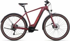 Cube Nuride Hybrid Performance 500 Allroad Darkred N Red VTT Semi-rigide électrique