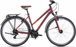 Cube Touring Darkred N Red Vélo Trekking Femme
