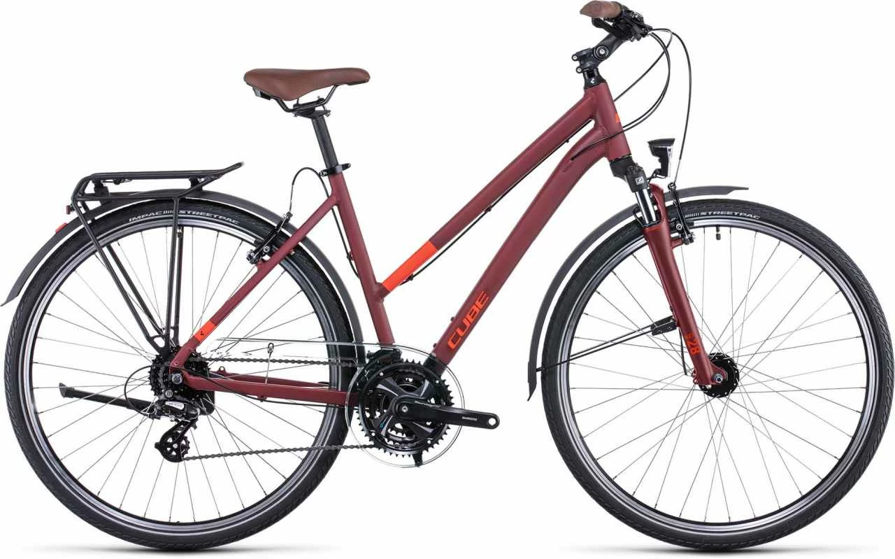 Cube Touring Darkred N Red Vélo Trekking Femme 3 Cube Touring Darkred N Red Vélo Trekking Femme