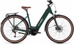 Cube Touring Hybrid ONE 625 Darkgreen N Green Vélo Trekking électrique Col De Cygne