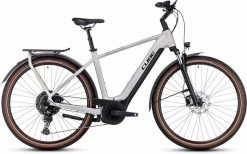 Cube Touring Hybrid Pro 625 Pearlysilver N Black Vélo Trekking électrique Homme