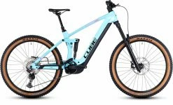 Cube Stereo Hybrid 160 HPC Race 750 27.5 Iceblue N Black VTT Tout Suspendu électrique