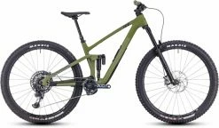 Cube Stereo ONE55 C:62 TM 29 Olive N Chrome VTT Tout Suspendu