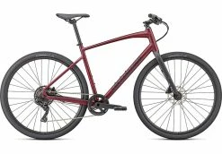 Vélo Tout Chemin Specialized Sirrus X 3.0 Satin Maroon / Black / Satin Black Reflective 2022