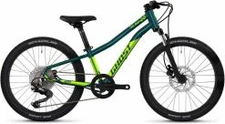 Ghost Kato 20 Full Party Dirty Blue / Metallic Lime Glossy Vélo Enfant 20 Pouces