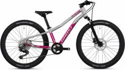 Ghost Lanao 24 Full Party Sid Chrom / Candy Magenta Glossy Vélo Enfant 24 Pouces