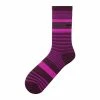 SHIMANO CHAUSSETTES FUSION CONCEPT - Monvelo.com -Vélos Soldes shimano original tall socks 2019 2020 purple pink stripe groesse l xl 45 48